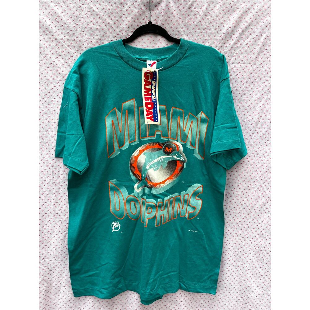 Vintage Miami Dolphins T-shirt Artex Men's XLarge Made in USA new with tags